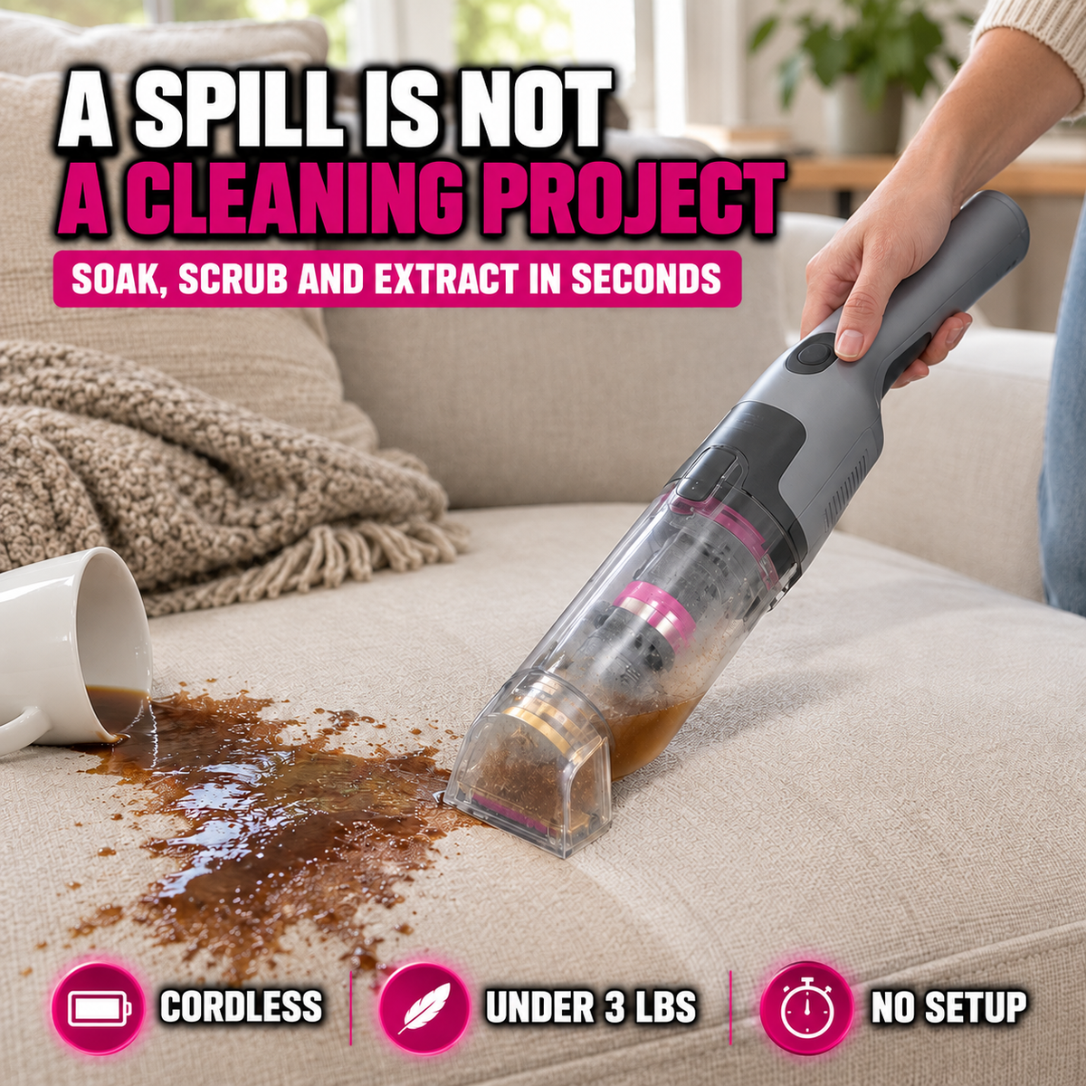 Livora CleanForce Cordless Portable