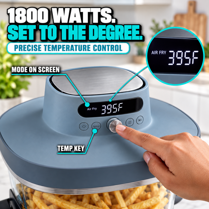 Livora Crispi Pro 6-in-1 Glass Air Fryer