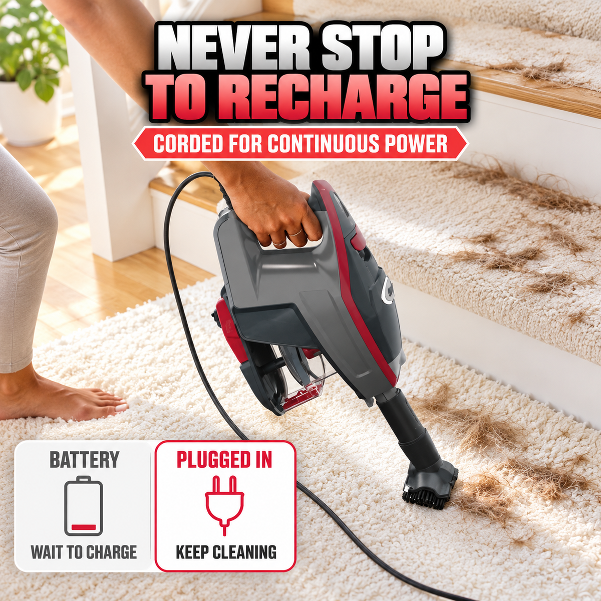 Rocket Pro Corded Stick Vacuum